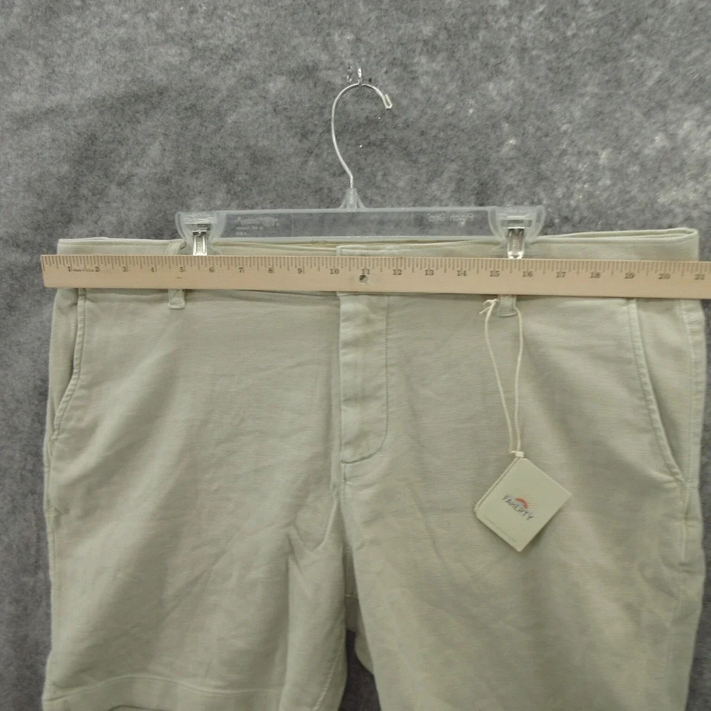 Faherty Men's Chino Shorts 40 Stone Cotton Blend Stretch Terry 7